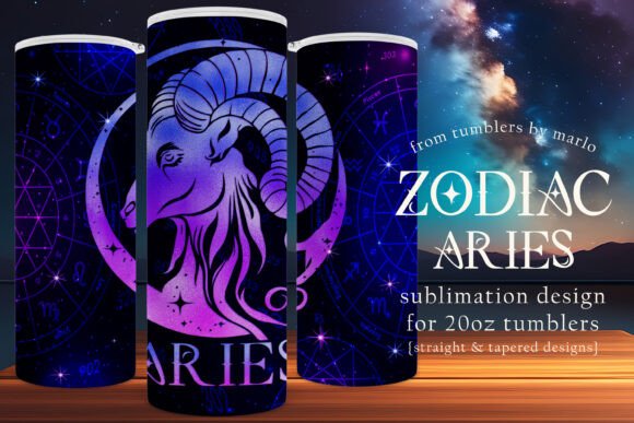 Aries Tumbler Wrap Zodiac Tumbler