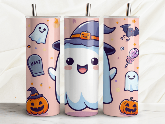 Cute Ghost Halloween Tumbler Design Review