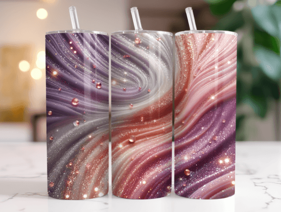 Elegant Glitter Gradient 20oz Tumbler