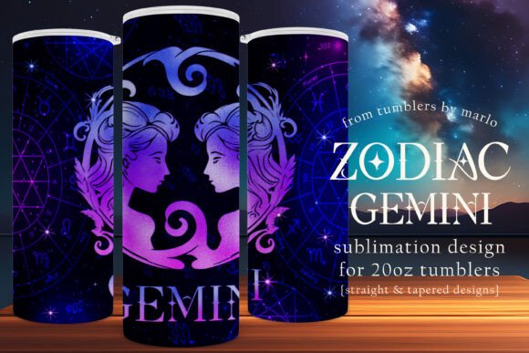 Gemini Tumbler Wrap Zodiac Tumbler