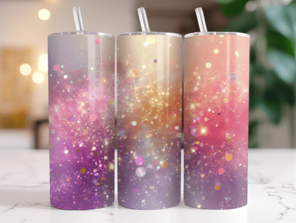 Glitter Gradient Tumbler Wrap Design Review