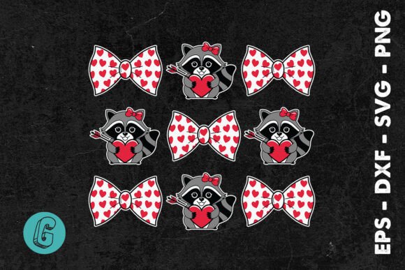 Happy Valentine’s Day Raccoon SVG