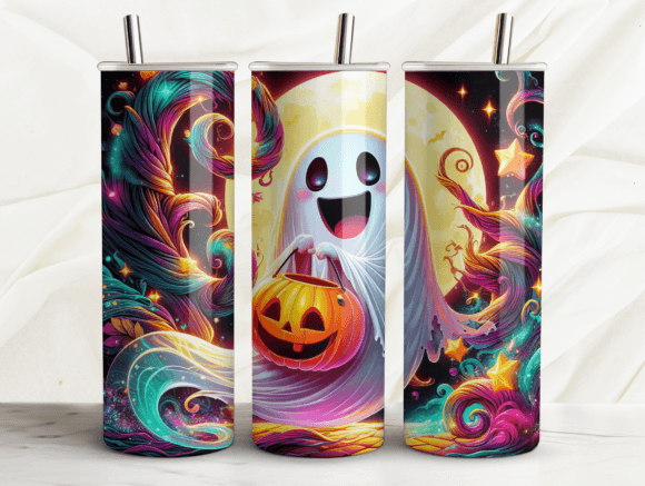 Haunted House Halloween Tumbler Wrap PNG Review