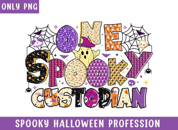 One Spooky Custodian Halloween Pattern
