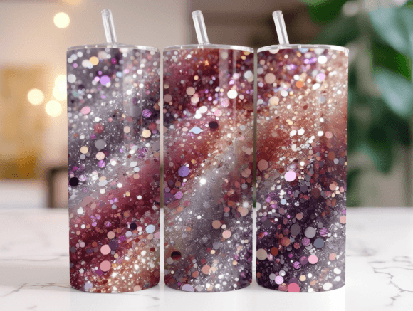Shimmering Glitter Tumbler Wrap