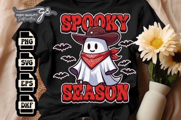 Spooky Season Western Ghost SVG