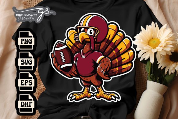 Thanksgiving Turkey Football SVG