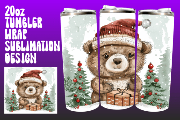 Watercolor Christmas Tumbler Wrap 20oz Review